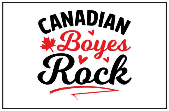 Canadian Boys Rock SVG T-Shirt: A Bold Graphic Design Asset